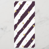 Mardi Gras Thema Menu Sjabloon (Achterkant)