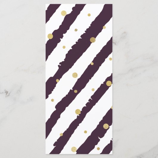 Mardi Gras Thema Menu Sjabloon (Achterkant)