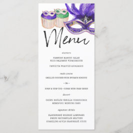 Mardi Gras Thema Menu Sjabloon