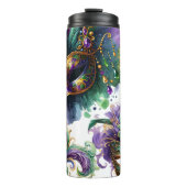 Mardi Gras Thermische Tumbler Thermosbeker (Voorkant)
