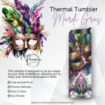 Mardi Gras Thermische Tumbler