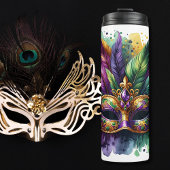 Mardi Gras thermische tumbler Thermosbeker