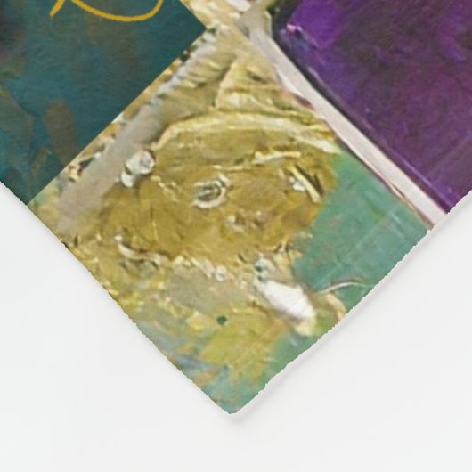 Mardi Gras Third Eye Gouden Keramisch Veer Masker Fleece Deken (Hoek)