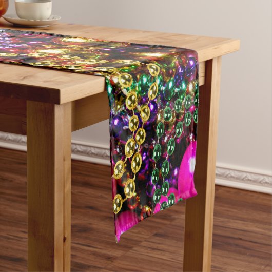 Mardi Gras "throws" TABEL RUNNER Korte Tafelloper (Voorbeeld)