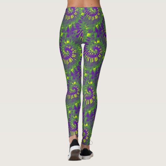 Mardi Gras Tie Dye Leggings (Achterkant)