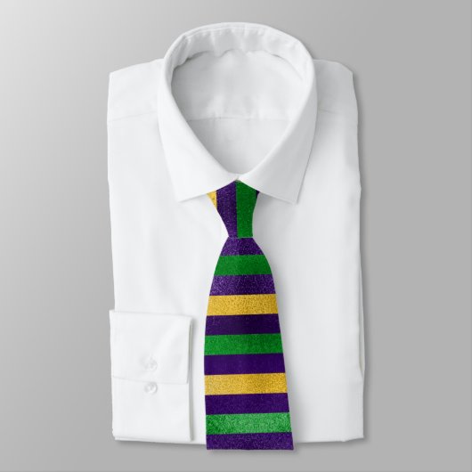 Mardi Gras Tie, Mardi Gras Stripes Stropdas (Gebonden)