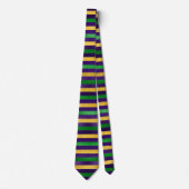 Mardi Gras Tie, Mardi Gras Stripes Stropdas (Voorkant)