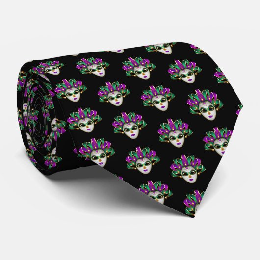 Mardi Gras Tie Stropdas (Opgerold)