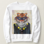Mardi Gras Tiger Sweatshirt (Design voorkant)