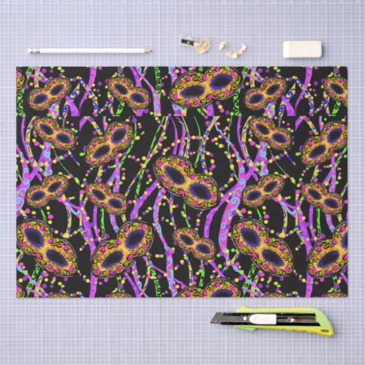 MARDI GRAS TISSUEPAPIER (Craft)