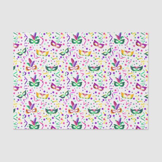 Mardi Gras Tissuepapier (Voorkant)