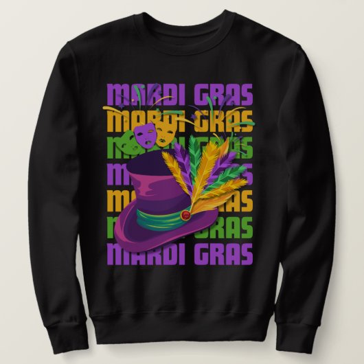 MARDI GRAS Top Hoed Veren (Design voorkant)
