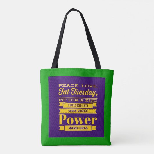 Mardi Gras Tote Bag (Achterkant)