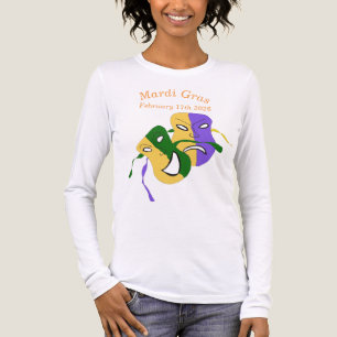 Mardi Gras Tragedie Komedie Masker Tri-Blend Shirt