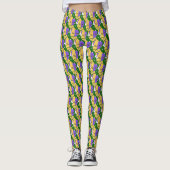 Mardi Gras Tragic Comic Masker Leggings (Voorkant)