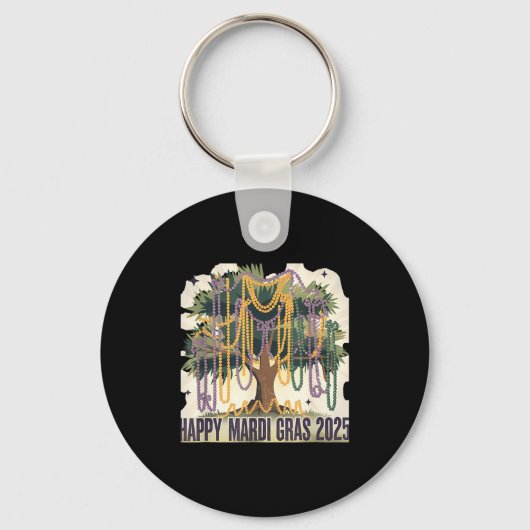 Mardi Gras Tree Carnival New 2024 For Women Valent Sleutelhanger (Voorkant)
