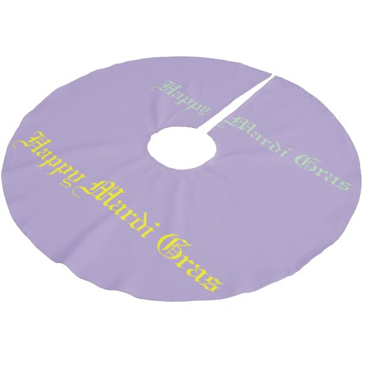 Mardi Gras Tree Skirt Kerstboom Rok (Gekanteld)