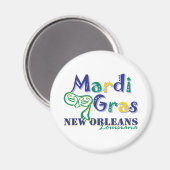 Mardi Gras Tri Mask Magneet (Voorkant / Achterkant)