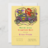 Mardi Gras  Truck Crawfish Boil Kaart (Voorkant)