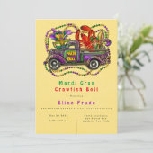 Mardi Gras  Truck Crawfish Boil Kaart (Staand voorkant)