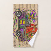 Mardi Gras Truck Crawfish Fleur De Lis Bad Handdoek (Handdoek)