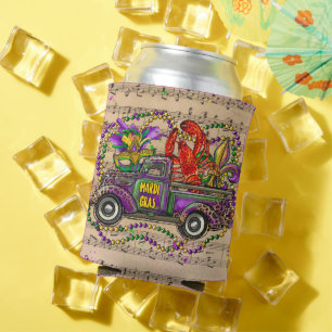 Mardi Gras Truck Crawfish Fleur De Lis Blikjeskoeler