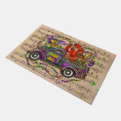 Mardi Gras Truck Crawfish Fleur De Lis Deurmat (Schuin)