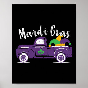 Mardi Gras Truck - Grappig Mardi Gras Gift Poster