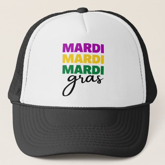 Mardi Gras Trucker Pet (Voorkant)