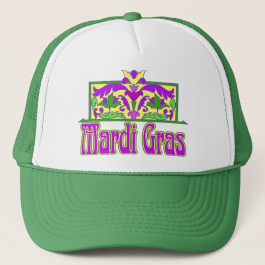 Mardi gras trucker pet (Voorkant)