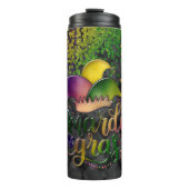 Mardi Gras Tumbler, Colorful Jester Pet Thermosbeker (Voorkant)