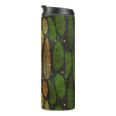 Mardi Gras Tumbler, Feathers, Mardi Gras Flag Thermosbeker (Geroteerd rechts)