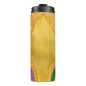 Mardi Gras Tumbler, Golden Fleur de Lis Thermosbeker (Voorkant)