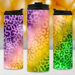Mardi Gras Tumbler, Paarse gele Groene tijger Thermosbeker