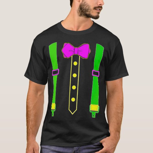 Mardi Gras Tuxedo Kostuum Carnaval Parade Mardi Gr T-shirt (Voorkant)