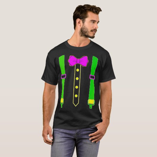Mardi Gras Tuxedo Kostuum Carnaval Parade Mardi Gr T-shirt (Voorkant volledig)