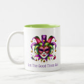 Mardi Gras Tweekleurige Koffiemok (Links)