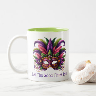 Mardi Gras Tweekleurige Koffiemok