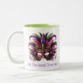 Mardi Gras Tweekleurige Koffiemok (Links)