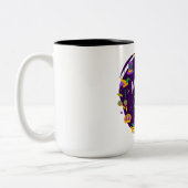 Mardi Gras Two-Tone Coffee Mok (Links)
