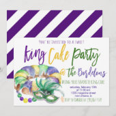 Mardi Gras Uitnodiging (Voorkant / Achterkant)