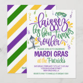 Mardi Gras Uitnodiging (Voorkant / Achterkant)