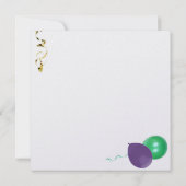 Mardi Gras Uitnodiging (Achterkant)