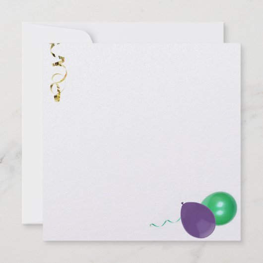 Mardi Gras Uitnodiging (Achterkant)