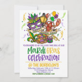 Mardi Gras Uitnodiging (Voorkant)