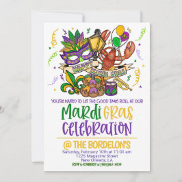 Mardi Gras Uitnodiging