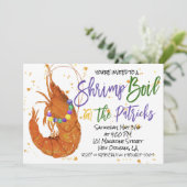 Mardi Gras Uitnodiging (Staand voorkant)