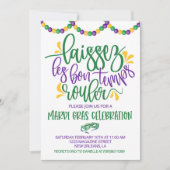 Mardi Gras Uitnodiging (Voorkant)