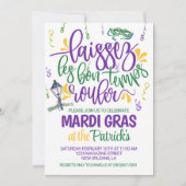 Mardi Gras Uitnodiging (Voorkant)