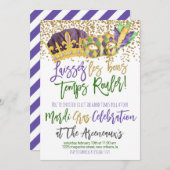 Mardi Gras Uitnodiging (Voorkant / Achterkant)